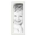 thumbnail image 2 of ArtToFrames 16" x 47" Majestic White Picture Frame, 16x47 inch Silver Wood Poster Frame (WOM-5198),  Pack, 2 of 7