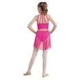 thumbnail image 2 of CHICTRY Robe de Danse Ballet Sans Manches en Dentelle Florale pour Filles Enfants Costume de Danse Contemporain Moderne Rose 14, 2 of 7