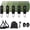 Gradient green, variant on Adjustable Resistance Bands Set with Handles - 5 Piece TPE Exercise Band Kit with 10 to 150 lbs Resistance for Fitness Training - Multicolor