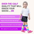 thumbnail image 2 of Rainbow Sprinkles Over the Calf Length Socks (Rainbow, Medium), 2 of 2