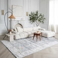 thumbnail image 4 of Rug Branch Atlas Scandinavian Indoor Area Rug, Blue , Distressed - Living Room, Bedroom, Dining Room, and Kitchen, 4 of 4