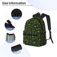 thumbnail image 6 of Horeoi Green Branch Olive Print Casual Backpack for School Work Travel Hiking with Laptop Compartment and Side Pockets Lightweight Design, 6 of 6
