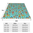 thumbnail image 3 of Honeii fall cute gnome Pumpkin Print Fleece Blanket - Throw Blanket for Bed, Sofa, Couch, Camping, and Travel , Microplush Ultra Soft Warm Blanket-80"x60", 3 of 7