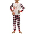 thumbnail image 3 of Christmas Family Matching Pajamas Sets, Warm & Loose & Skin-friendly, Long Sleeved Round Collar Pajamas 2Pcs Set, Xmas Festival Pjs, Christmas Theme Pajamas, 3 of 8