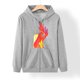 thumbnail image 5 of Sudaderas con capucha con estampado de características de patrón de temperatura somatosensorial de Halloween de otoño/invierno para mujer Pompotops FGAJ22356, 5 of 5
