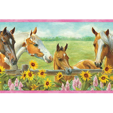 875091 Harmony Horses Wallpaper Border