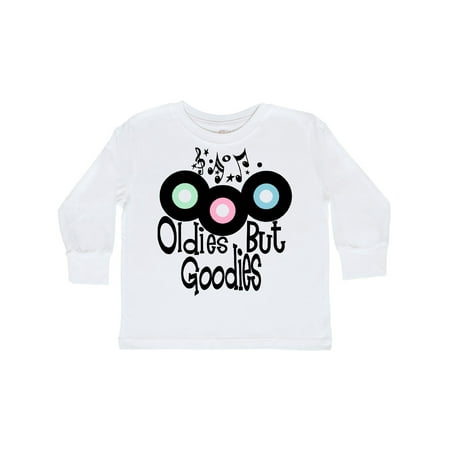 

Inktastic Oldies but Goodies Records and Music Notes Gift Toddler Boy or Toddler Girl Long Sleeve T-Shirt