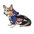 thumbnail image 7 of Fotbe Veterans Day2 Print Small Dog Sweater Hoodies Pet Grey Hooded Soft Fleece Sweatshirts with Pocket Fall Winter Puppy Cat Sweaters Warm Clothes-Medium, 7 of 7