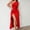 Red, variant on SwiftWear Elegant One-Shoulder Evening Gown for Women, Sleeveless Satin Formal Prom Dress with High Slit, Bodycon Cocktail Party Dress Nightclub Outfit, Red
