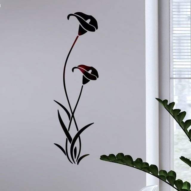 Adhesivos Acrílicos 3D Para Decorar Paredes Con Forma De Flor. Adhesivos Modernos Para Decorar.