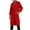 Red, variant on ZQUUVOU Women's Fall Winter Long Pea Coat Notch One Button Trench Coat Fleece Warm Overcoat Long Jacket with Pocket Black