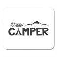 thumbnail image 1 of SIDONKU Graphic Happy Camper Tent Mountains and Text Sign Retro Monochrome Hiking Emblem Stock Trip Mousepad Mouse Pad Mouse Mat 9x10 inch, 1 of 1