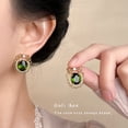 thumbnail image 3 of Faty-T French Style Vintage Emerald Zircon Earrings - Exclusive Royal-Style Luxury Stud Earrings, 3 of 38