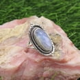 thumbnail image 5 of JAY JOOLS Moonstone Ring Sterling Silver Oval Gemstone Statement Jewelry for Women, 5 of 8