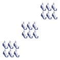 thumbnail image 1 of Jumpingount 6 pares de fibras acrílicas textura de tela estable fijo duradero absorbente de sudor duradero acrílico y formas de ajuste azul Type1 NO1, 1 of 6
