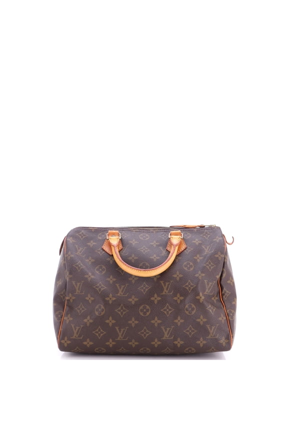 Pre-Owned Speedy Handbag Monogram Canvas 30 By Rebag