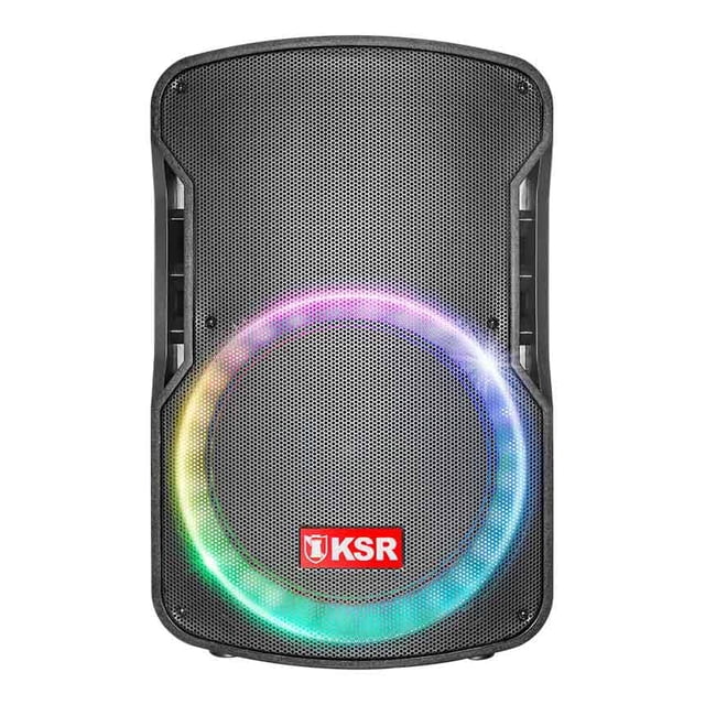 Bafle Amplificado Kaiser 15' Recargable USB BT Micro SD Luz 1 Mic