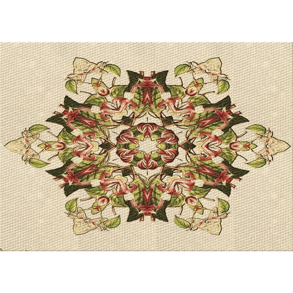 Ahgly Company Machine Washable Indoor Rectangle Transitional Golden Blonde Gold Area Rugs, 2' x 4'