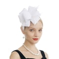 thumbnail image 2 of Fascinators Hat for Tea Party Church Cocktail Feathers Kentucky Derby Headband, 2 of 6