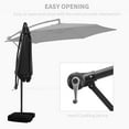 thumbnail image 7 of Autlaycil 10 ft Cantilever Offset Outdoor Patio Umbrella with Base Stand Rotate and Tilt - Black, 7 of 7