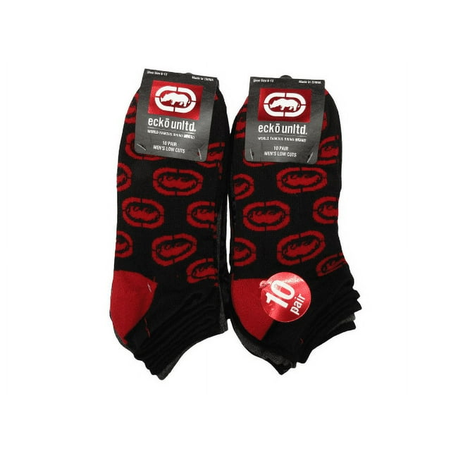10-20 Pares de Calcetines Atléticos Ecko de Secado Rápido para Hombre 10-13 (Moda, 20)