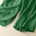 thumbnail image 5 of fheaev Wide Leg Linen Pants For Women Summer Plus Size High Waisted Elastic Waist Loose Cotton Linen Pants With Pockets Lightweight Flowy Pants Trousers, 5 of 6