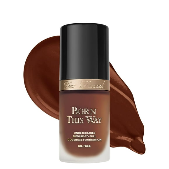 Too Faced Born This Way Natural Finish Longwear Liquid Foundation, 1.01 fl. oz., Sable