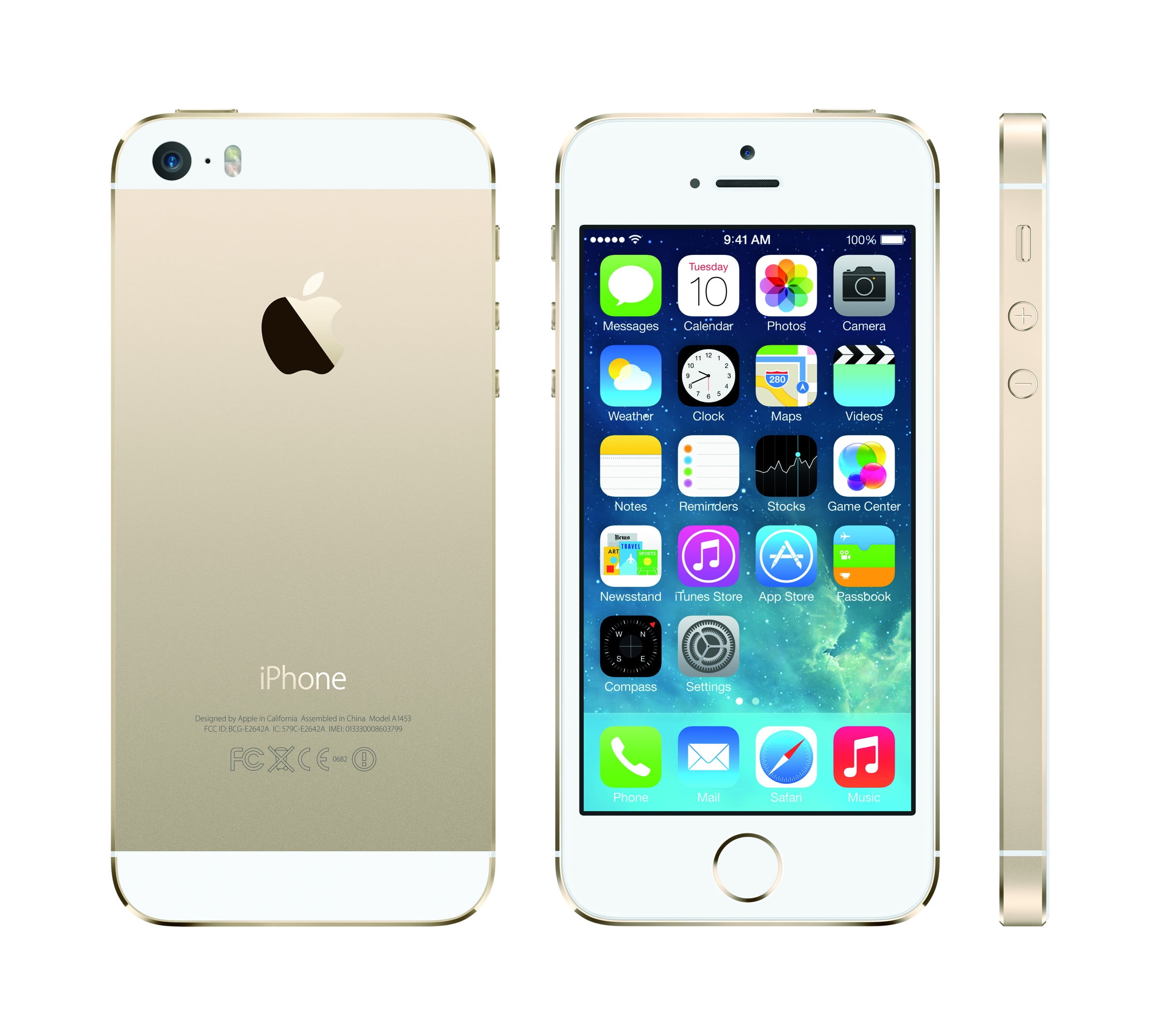 Used Apple iPhone 5s 32GB, Gold - GSM - Walmart.com
