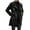 Black, variant on comerut Men Fall Winter Overcoat Double-breasted Turn-down Collar Solid Color Thick Mid Length Warm Pockets Streetwear Cardigan Men Trenchcoat