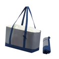 thumbnail image 4 of Bolsa de supermercado con aislamiento, portátil, para picnic, plegable, para entrega de comida. Gris, 4 of 8