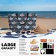 thumbnail image 5 of Disketp Cute Shark Bolsa de Playa de Gran Capacidad, Bolso Impermeable y a Prueba de Arena para Mujer, Ideal para Playa, Piscina y Natación, 5 of 7