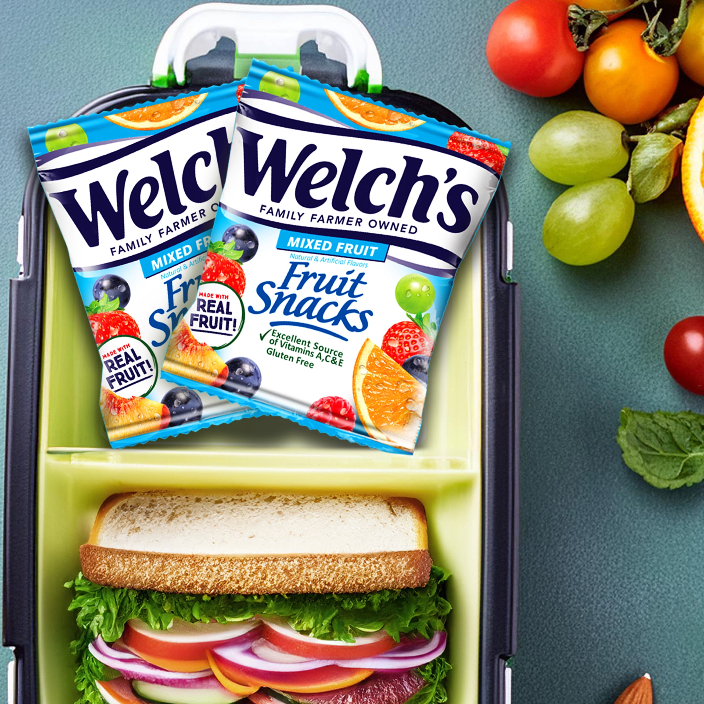 (6 pack) (6 pack) (6 pack) Welch's Fruit Snacks Gluten-Free Mixed Fruit Soft Fruit Snacks, .8 oz, 22 count