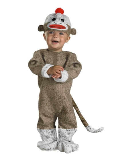 Disguise Infant Boys & Girls Sock Monkey Costume 12-18 Months
