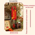 thumbnail image 3 of Tarjeta colgante con etiqueta para puerta estéreo, decoración para puerta con etiqueta colgante para el Festival de Primavera, 3 of 14