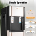 thumbnail image 4 of 5 Gallon Bottom Loading Water Dispenser with Hot & Cold Water, 620W, Floor Standing, Easy Bottle Change, Safety Protected – Gold, for Home & Office, 4 of 10
