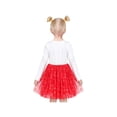 thumbnail image 2 of Robe Fille Rouge Blanc Tee Renne Cercle à Pois Fête de Noël 7 Ans, 2 of 5