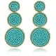 thumbnail image 1 of Beaded Drop Earrings Statement Seed Bead Earring for Women Handmade Triple Circle Dangle Earrings for Wedding Party Prom Sincero Producto electrónico, 1 of 6