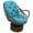 Aqua Blue, variant on Blazing Needles 48-inch by 24-inch Solid Micro Suede Swivel Rocker Cushion