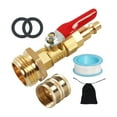thumbnail image 2 of Adaptador de soplado para RV Winterize, rosca de manguera de agua de jardín resistente de 3/4" para RVs 4 piezas, 2 of 8
