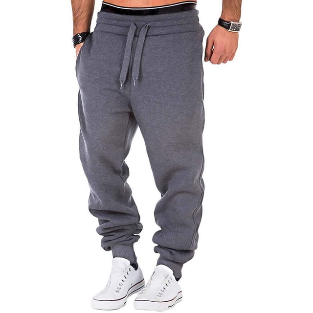 Pantalons de Survêtement Homme Drawstring Gym Exercice Pantalons Décontractés Jogging Pantalons