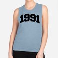 thumbnail image 2 of 1991 College Style Women's Muscle Tank Medium Stonewash Denim, 2 of 5