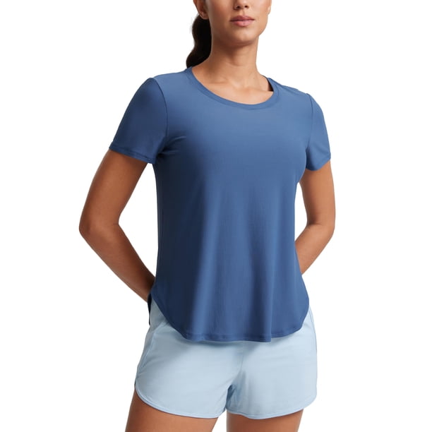 Camiseta de entrenamiento CRZ YOGA Cloudweight para mujer Pitch Blue
