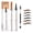 1#Light Coffee, variant on 4-Claw Liquid Eyebrow Pencil, 6 Colors, Waterproof Natural Looking Microblading Effect, Professional Makeup Tool with Fine Tip (1#Light Coffee)