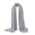 thumbnail image 2 of Women's Chiffon Shawl, Soft Solid Color Hijab Scarf, Versatile Muslim Head Cover, Lightweight Wrap for Everyday Wear, Year-Round Scarf and Fashion Accessory-L, 2 of 3