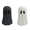 White Black, variant on YAMB Halloween Paper Mache Ghost Tabletop Decorations – White Black 4in Indoor Spooky Ghost Resin Figurines for Mantel,Shelf,Party Decor,Home Table Centerpieces Tiered Tray Decorations