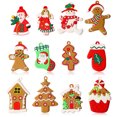 thumbnail image 2 of Adornos de Navidad Jumpingount Colgantes de Dibujos Animados 12 Piezas PVC, 2 of 6