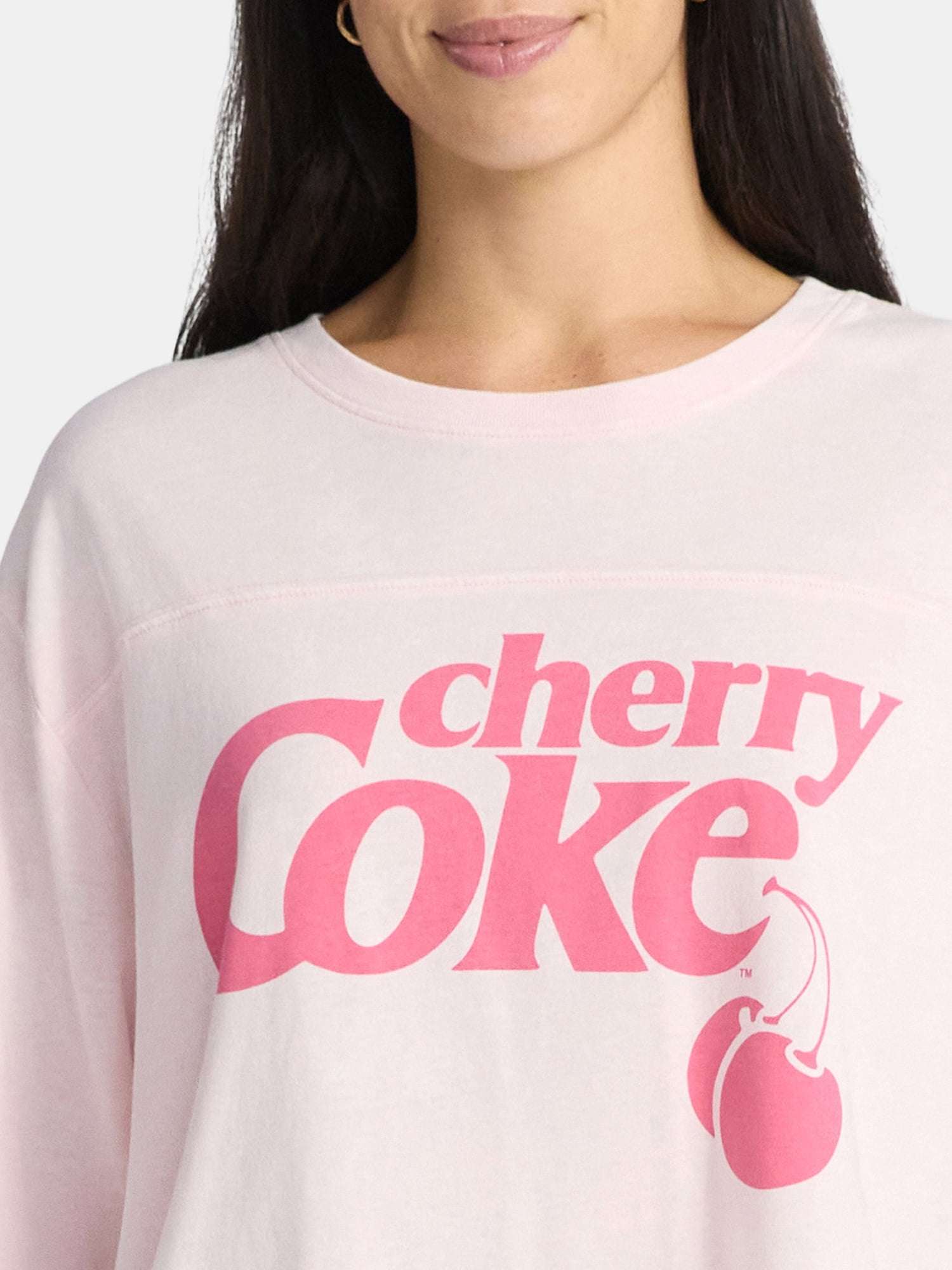 Coca-Cola Women's Cherry Coke Graphic Skimmer Tee, Sizes XXS-2XL