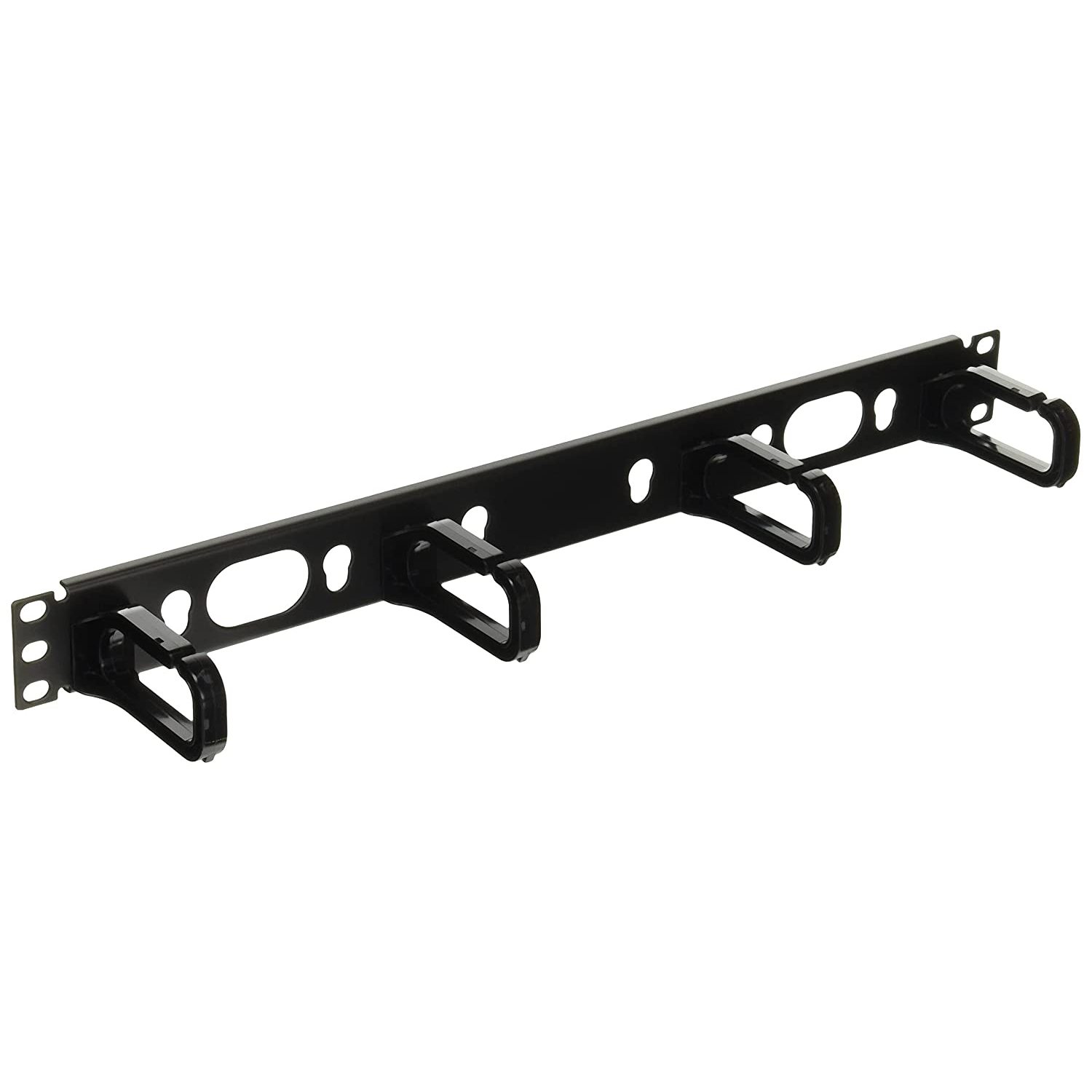 YhbSmt CMPHF1 Horizontal Cable Management DRing, Black