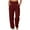 Wine, variant on Arlun Womens Versatile Ribbed Joggers Casual Wide Leg Stretch Casual Pants High Elastic Waist Drawstring Loose Comfy Sweatpants 2025 Simple Stylish Trousers with Pockets XL