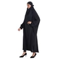 thumbnail image 7 of Gamivast Women Islamic Prayer Gown Full Cover Muslim Abaya Long Sleeve Loose Fit Dubai Kaftan Modest Hooded Robe Islamic Prayer Clothing Hijab Wear, 7 of 7
